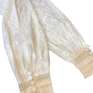 Chikankari Lycra Design Pant (White)